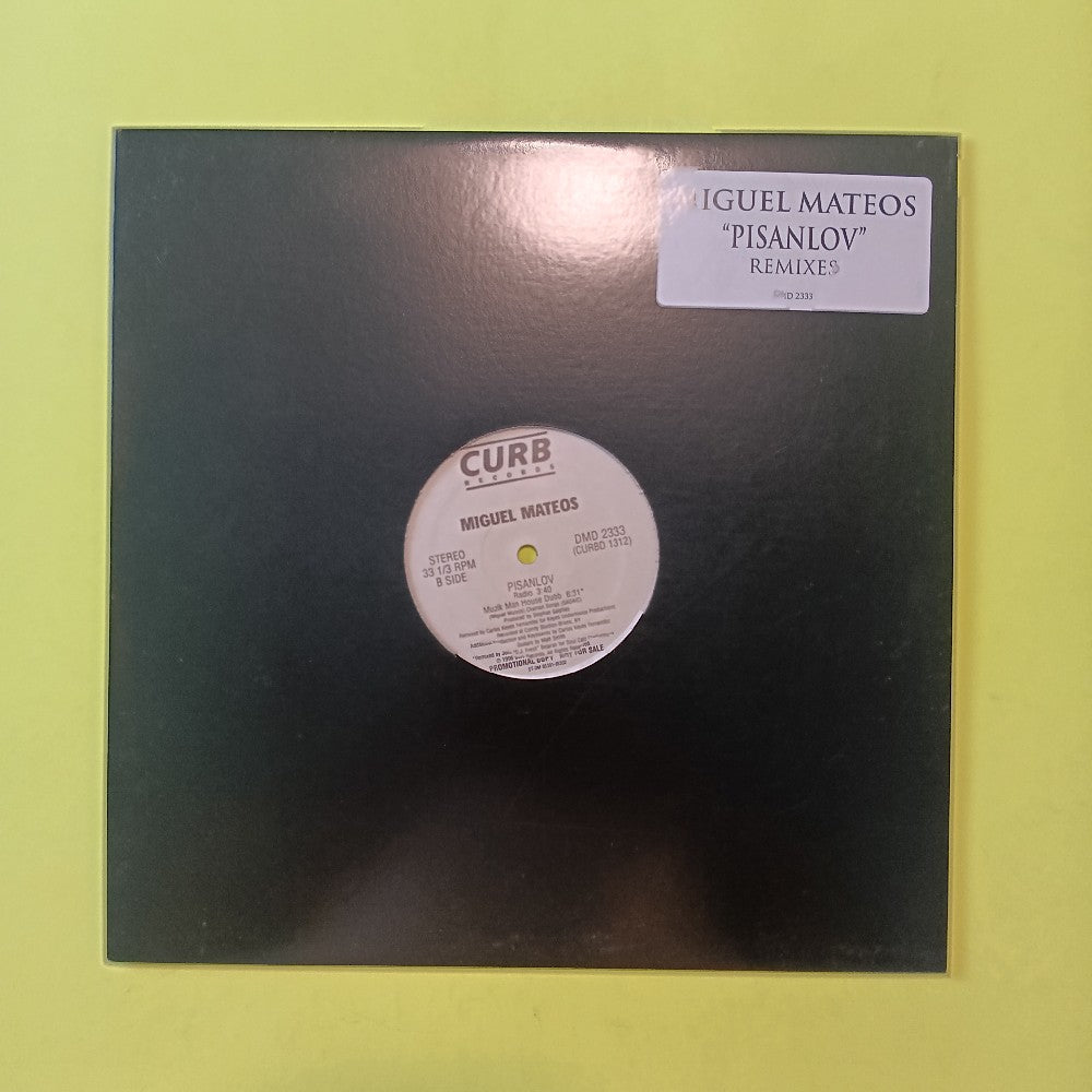 Miguel Mateos - Pisanlov 12" PROMO - 1996 - DMD 2333 - Used - EX - Vinyl