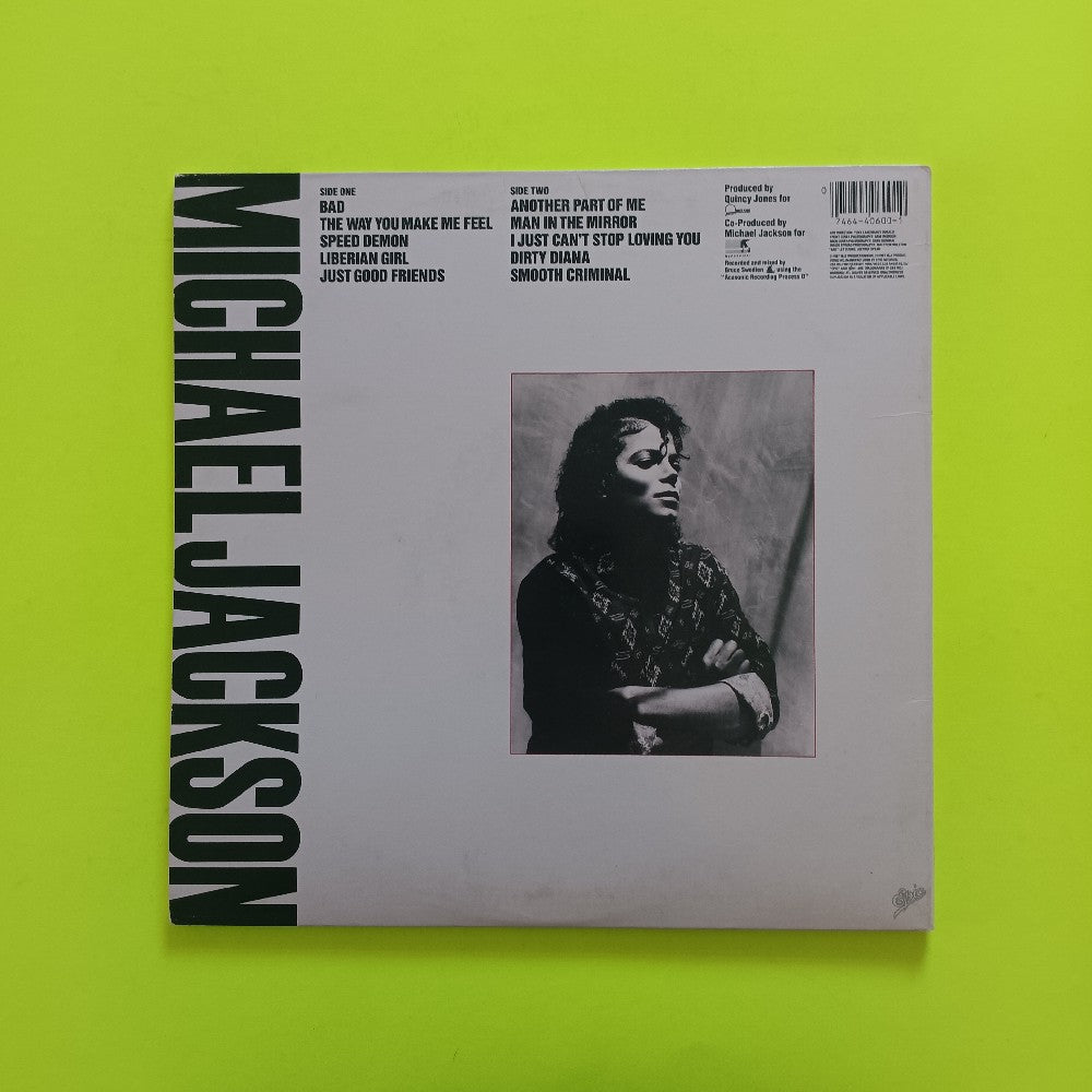 Michael Jackson - Bad - 1987 - OE 40600 - Used - VG+ - Vinyl
