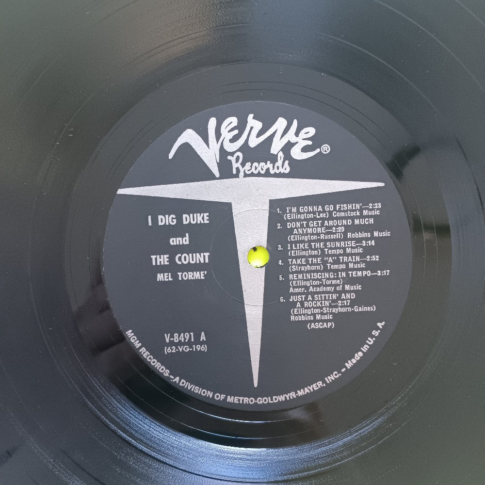Mel Torme - I Dig The Duke I Dig The Count OG MONO - 1962 - V-8491 - Used - VG++ - Vinyl