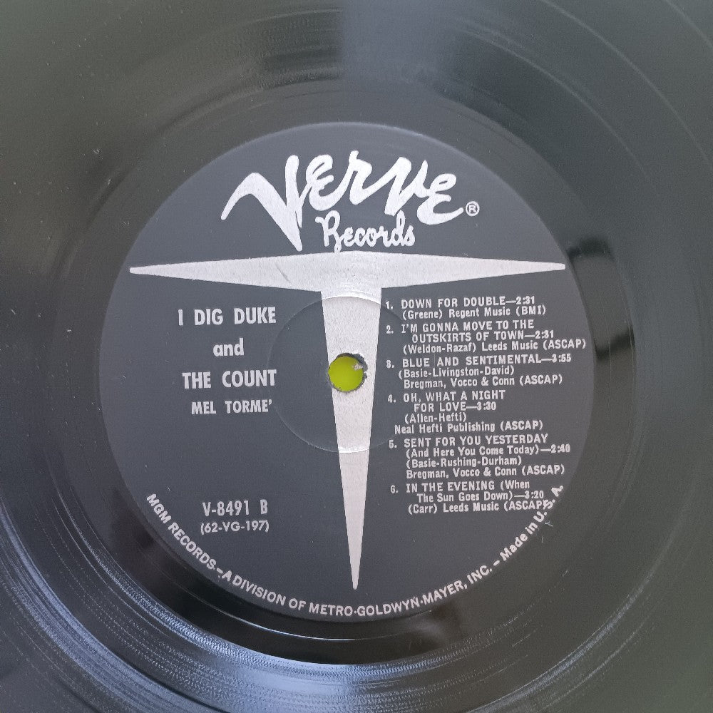 Mel Torme - I Dig The Duke I Dig The Count OG MONO - 1962 - V-8491 - Used - VG++ - Vinyl