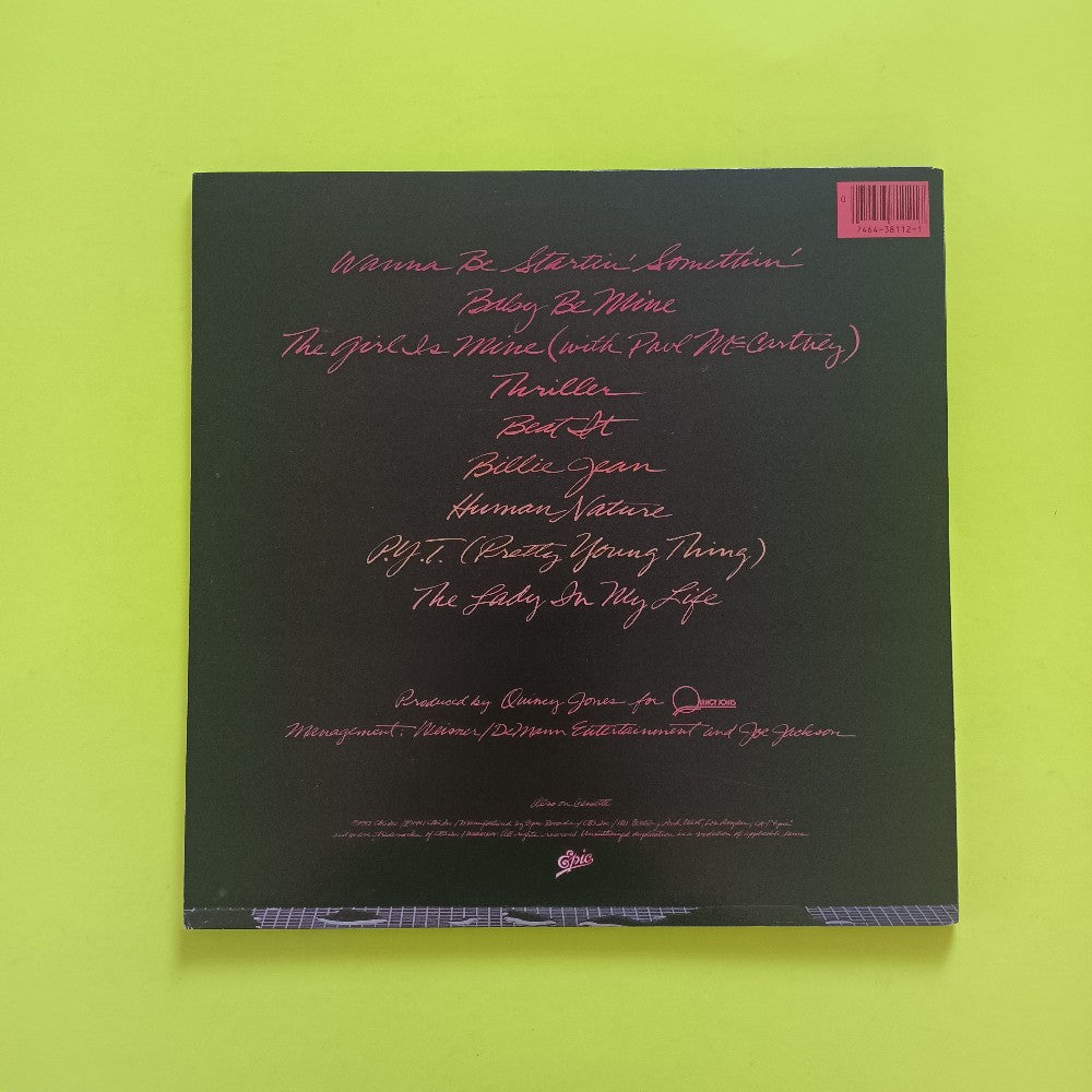 Michael Jackson - Thriller OG NO CO-PRODUCER CREDIT - 1982 - QE 38112 - Used - NM - Vinyl