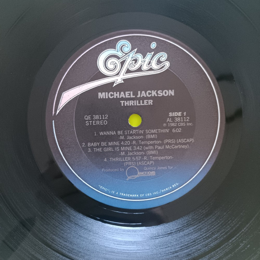 Michael Jackson - Thriller OG NO CO-PRODUCER CREDIT - 1982 - QE 38112 - Used - NM - Vinyl