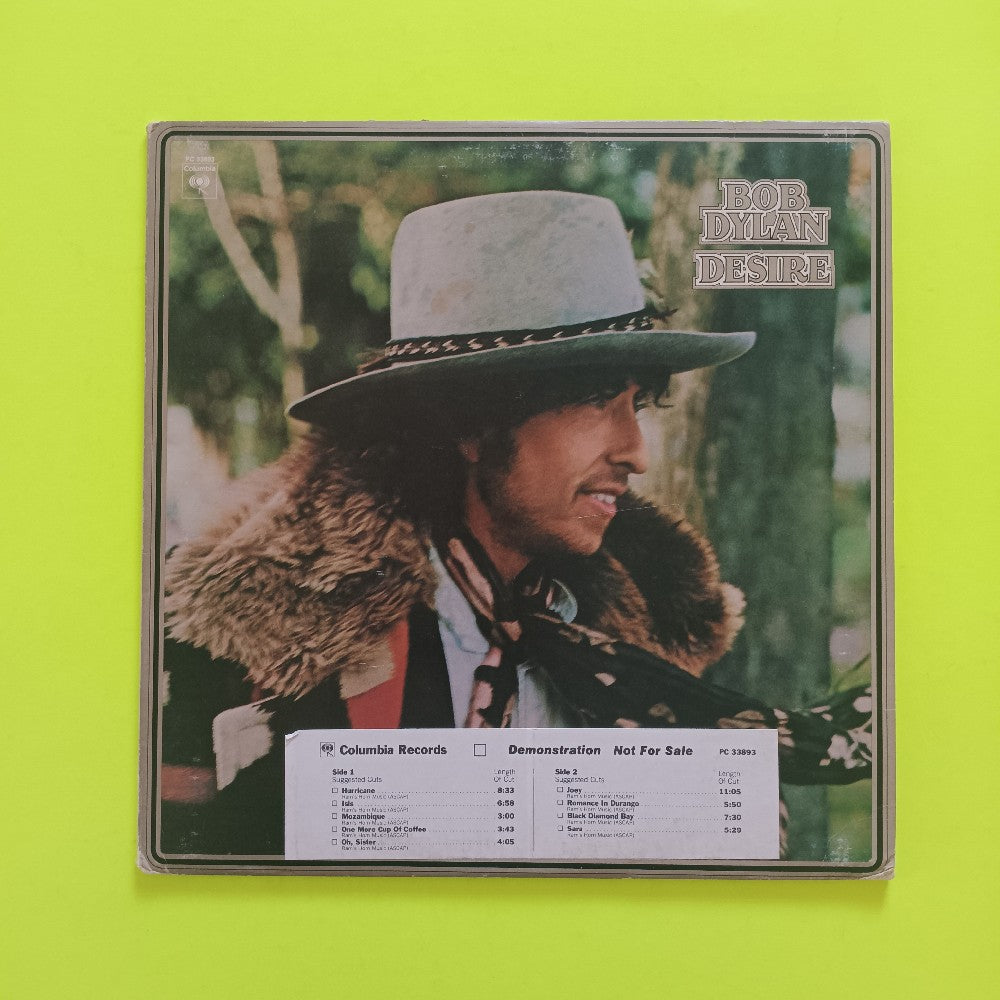 Bob Dylan - Desire PROMO - 1976 - PC 33893 - Used - VG+ - Vinyl