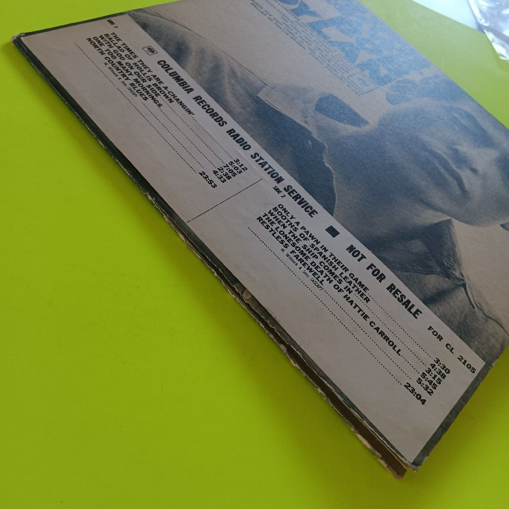 Bob Dylan - The Times They Are A Changin MONO PROMO - 1964 - CL 2105 - Used - VG+ - Vinyl
