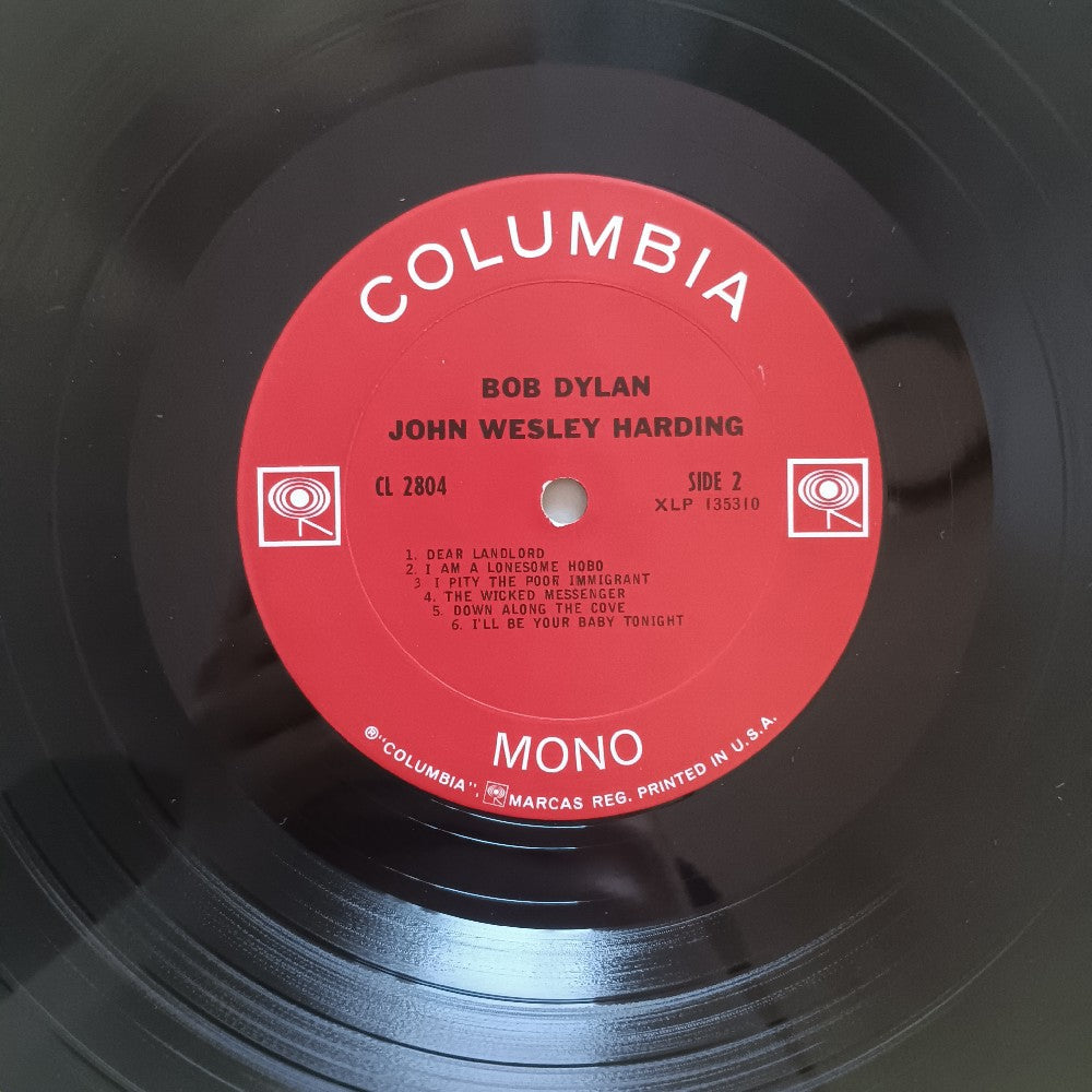 Bob Dylan - John Wesley Harding MONO PROMO - 1968 - CL 2804 - Used - VG+ - Vinyl