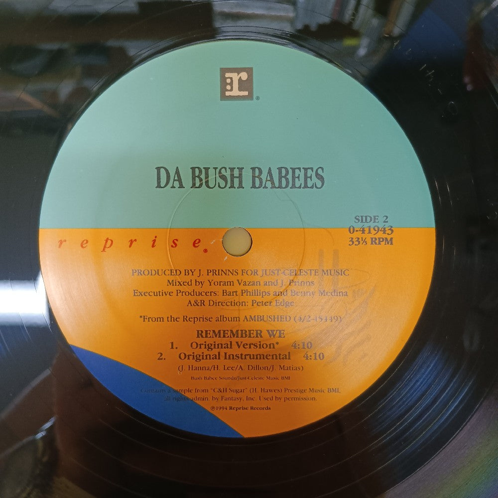 Da Bush Babees - Remember We 12" - 1995 - 0-41943 - Used - VG++ - Vinyl