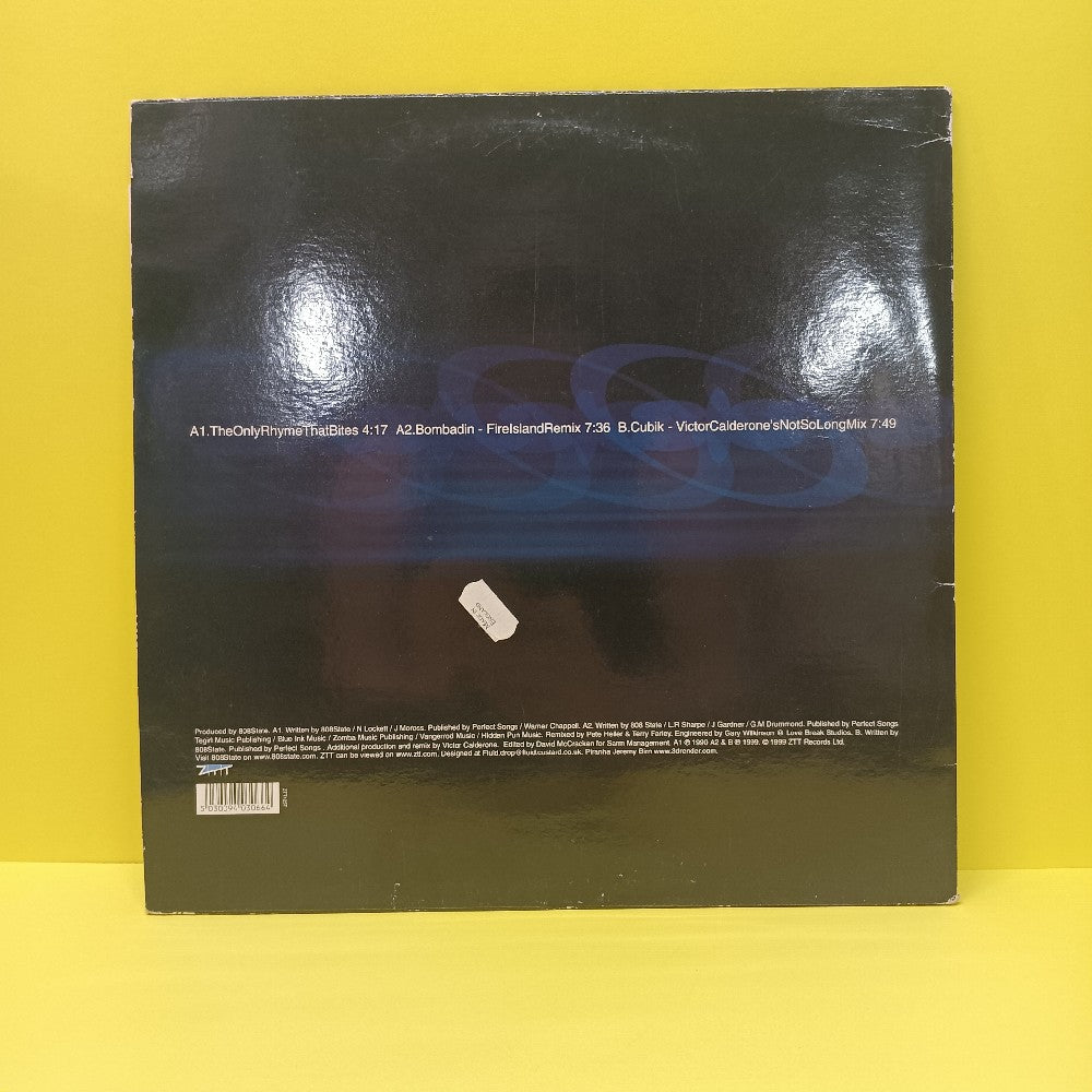 MC Tunes Vs 808state - The Only Rhyme That Bites 99 UK 12" - 1999 - ZTT125T - Used - VG++ - Vinyl