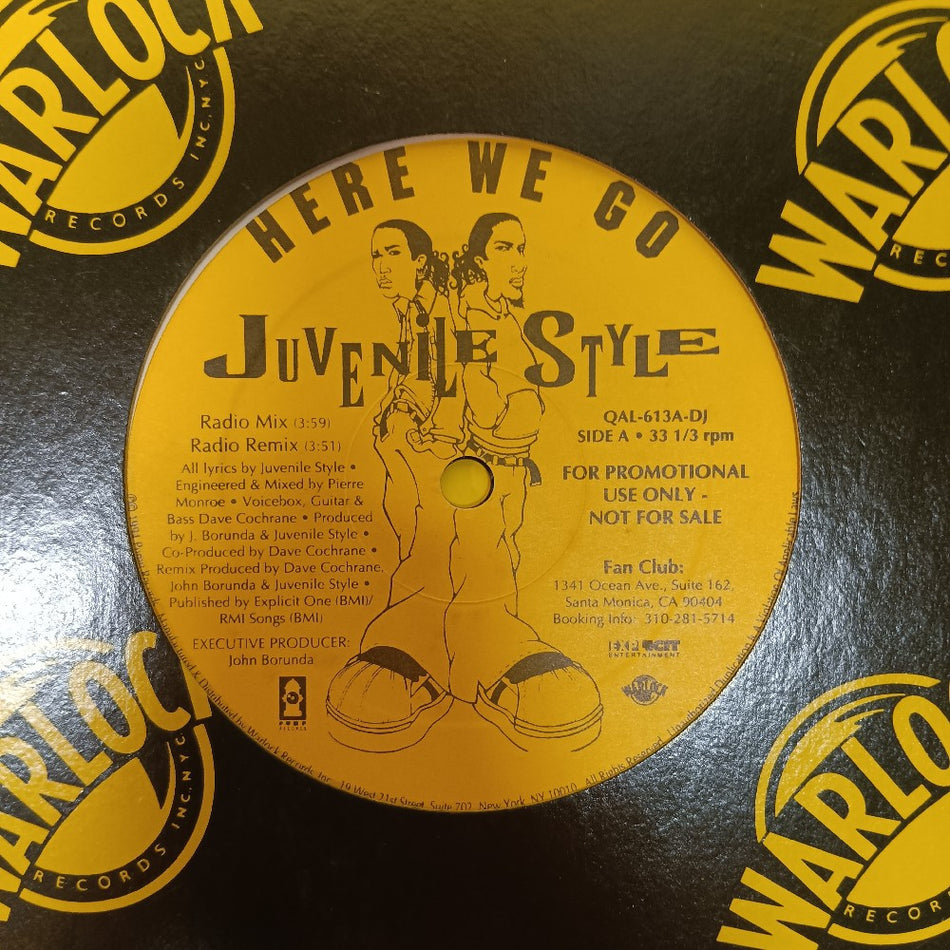 Juvenile Style - Here We Go 12" PROMO  - 1994 - QAL-613A-DJ - Used - VG++ - Vinyl
