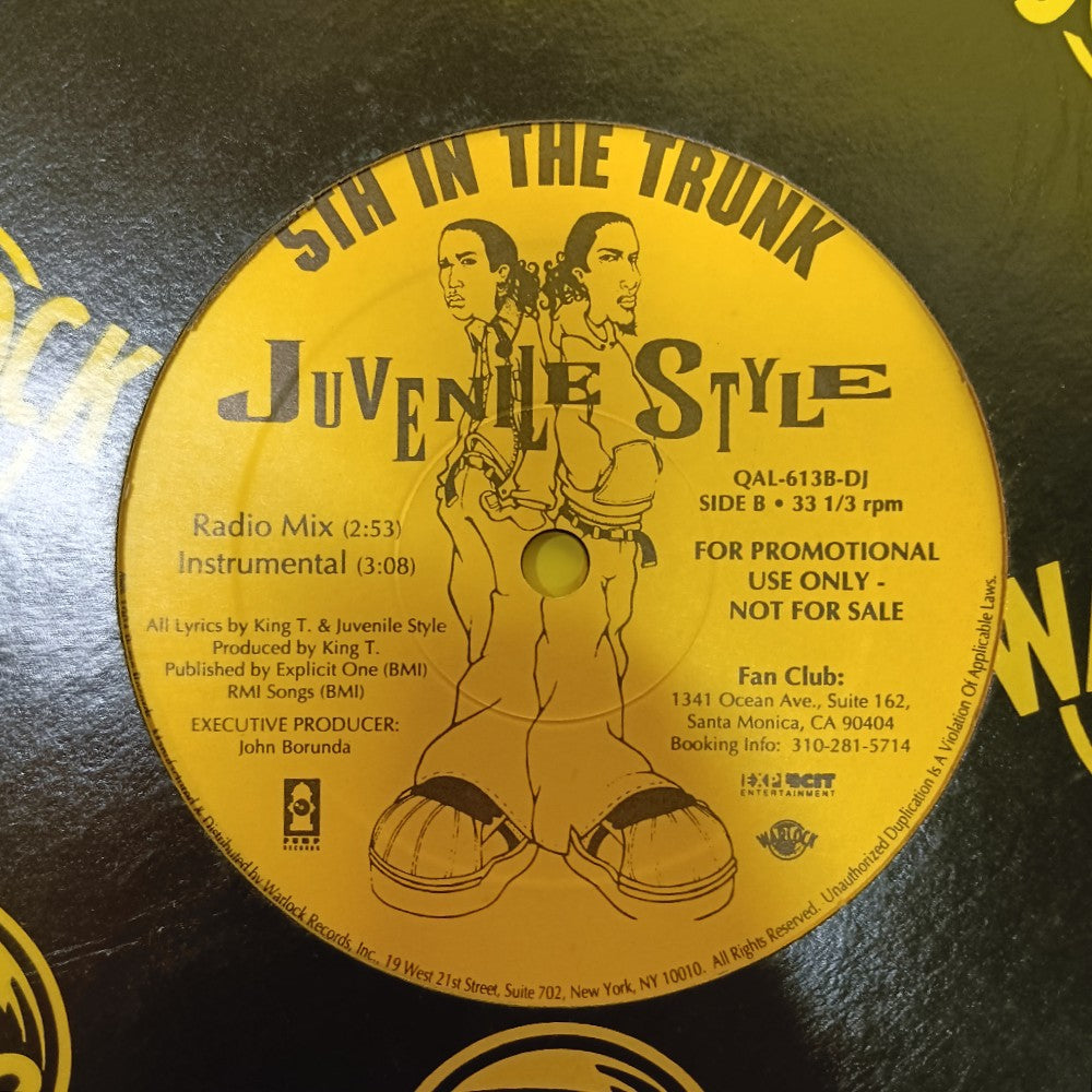 Juvenile Style - Here We Go 12" PROMO  - 1994 - QAL-613A-DJ - Used - VG++ - Vinyl