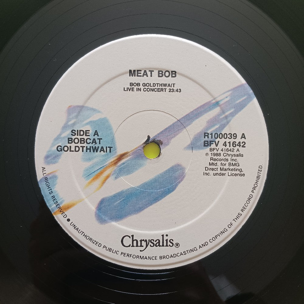 Bob Bobcat Goldthwait - Meat Bob Live In Concert CLUB - 1988 - BFV 41642 - Used - EX - Vinyl