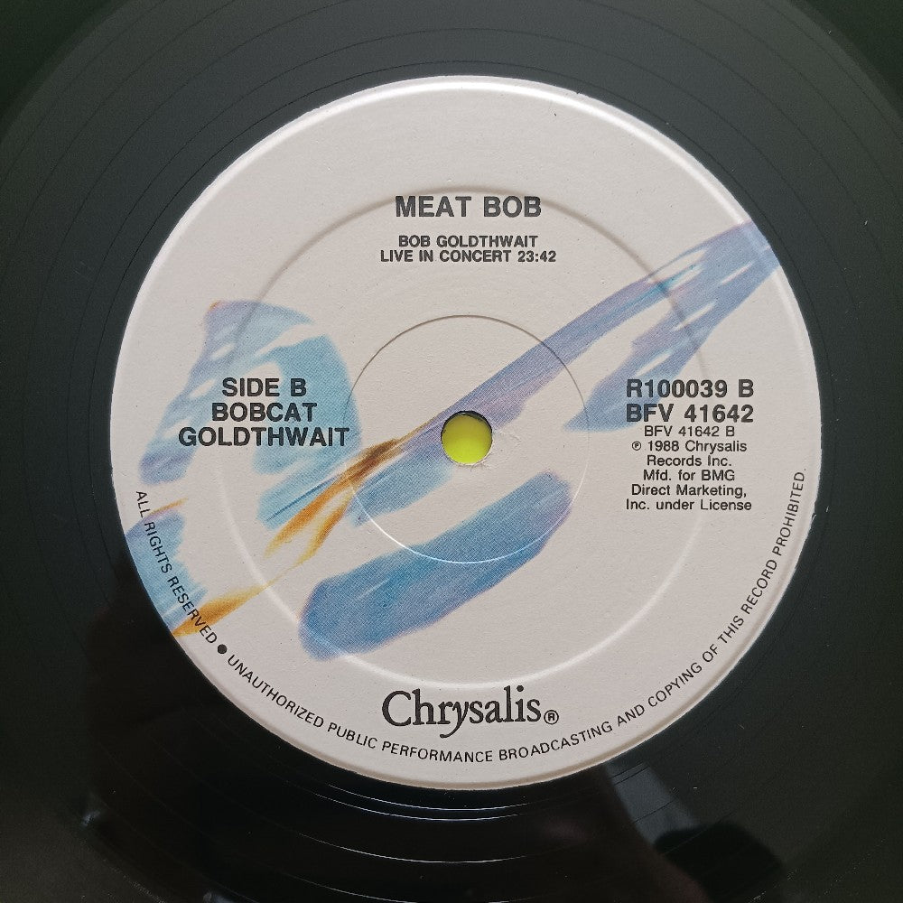 Bob Bobcat Goldthwait - Meat Bob Live In Concert CLUB - 1988 - BFV 41642 - Used - EX - Vinyl