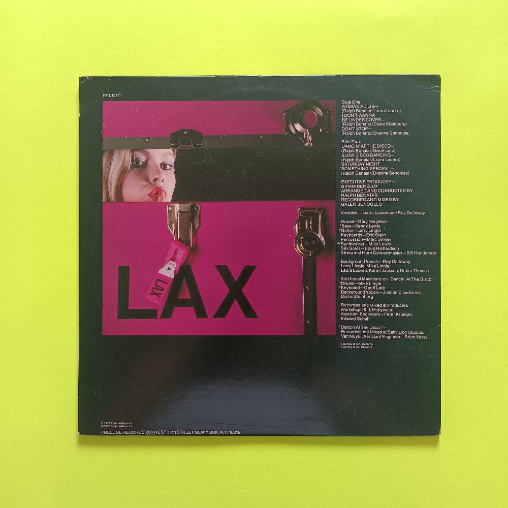 L.A.X. - LAX / Self Titled W. PRELUDE LETTER - 1979 - PRL 12171 - Used - EX - Vinyl