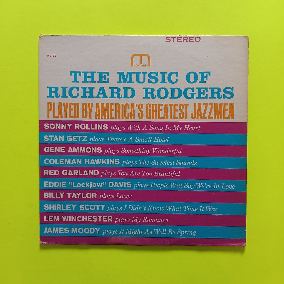 V/A - Music Of Richard Rodgers Played By America's Greatest Jazzmen - 1964 - MVST35 - Used - VG+ - Vinyl