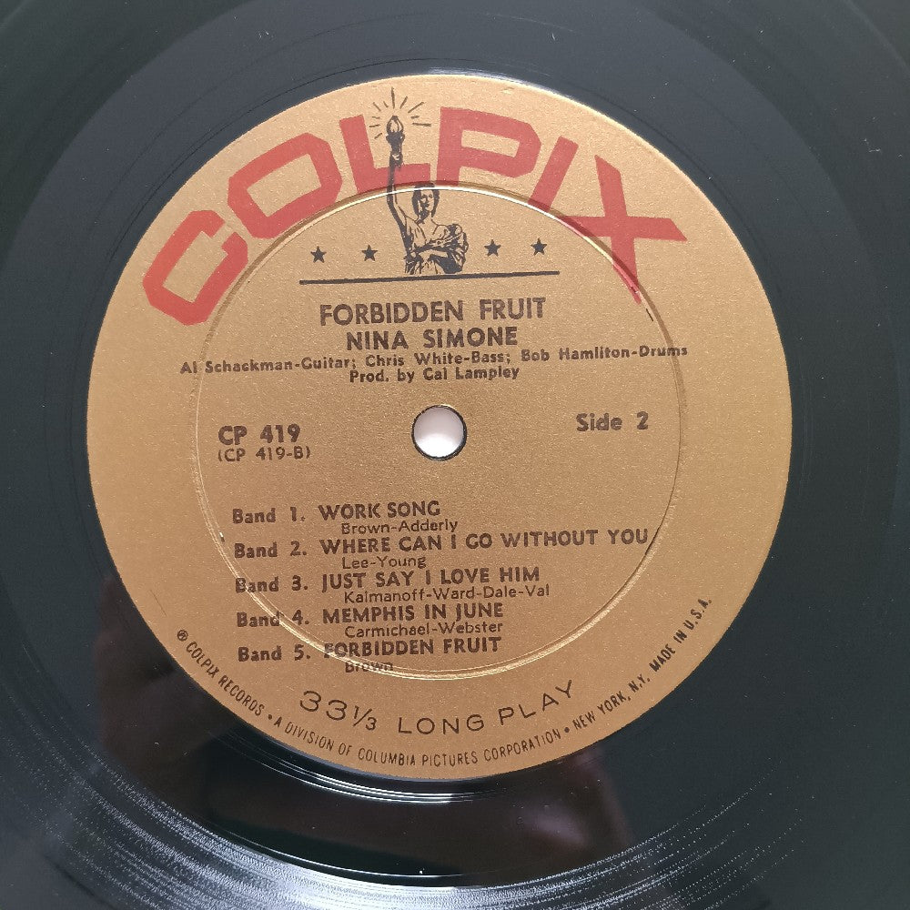 Nina Simone - Forbidden Fruit OG DG MONO GOLD LABEL - 1961 - CP 419 - Used - VG++ - Vinyl