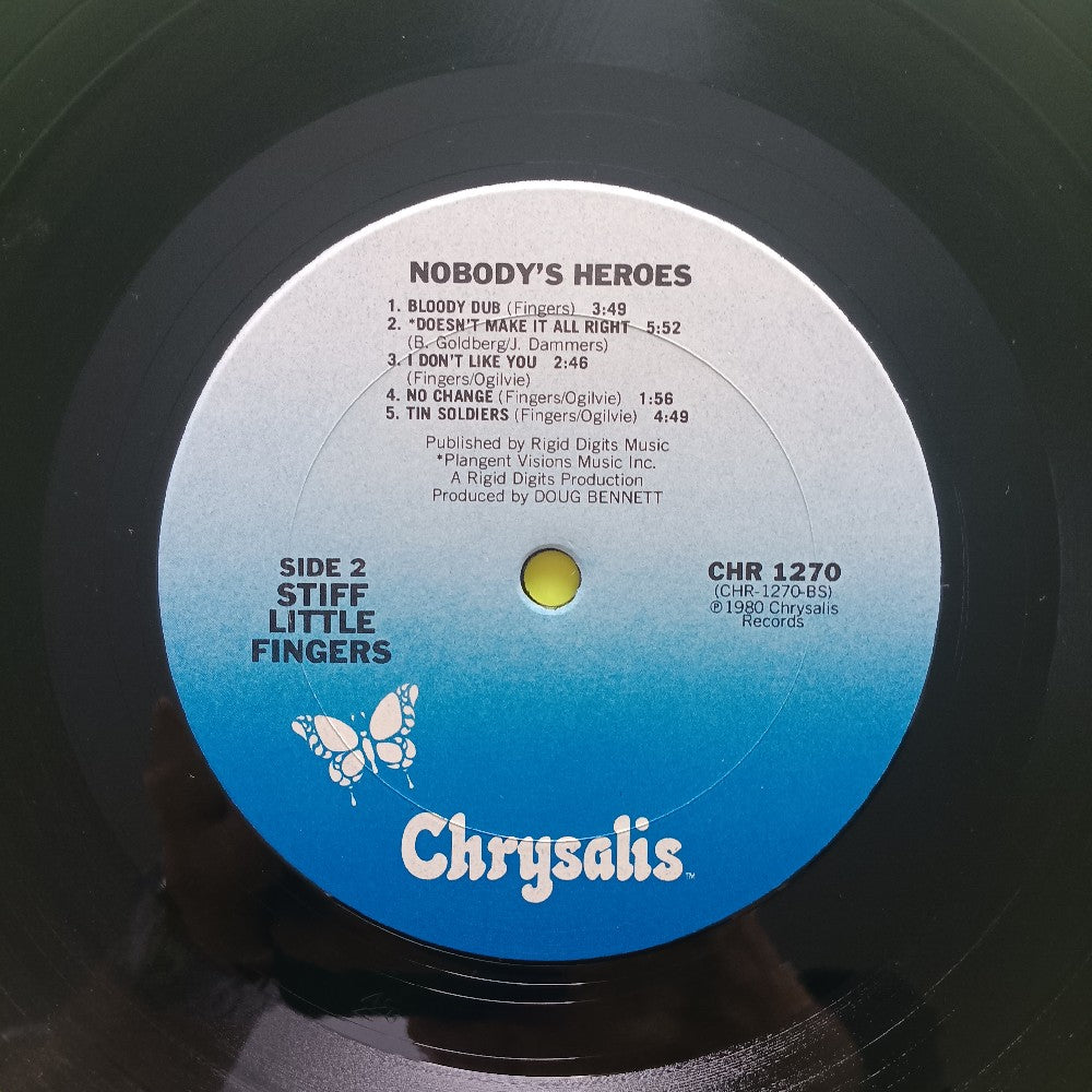 Stiff Little Fingers - Nobody's Heroes OG - 1980 - CHR 1270 - Used - VG++ - Vinyl