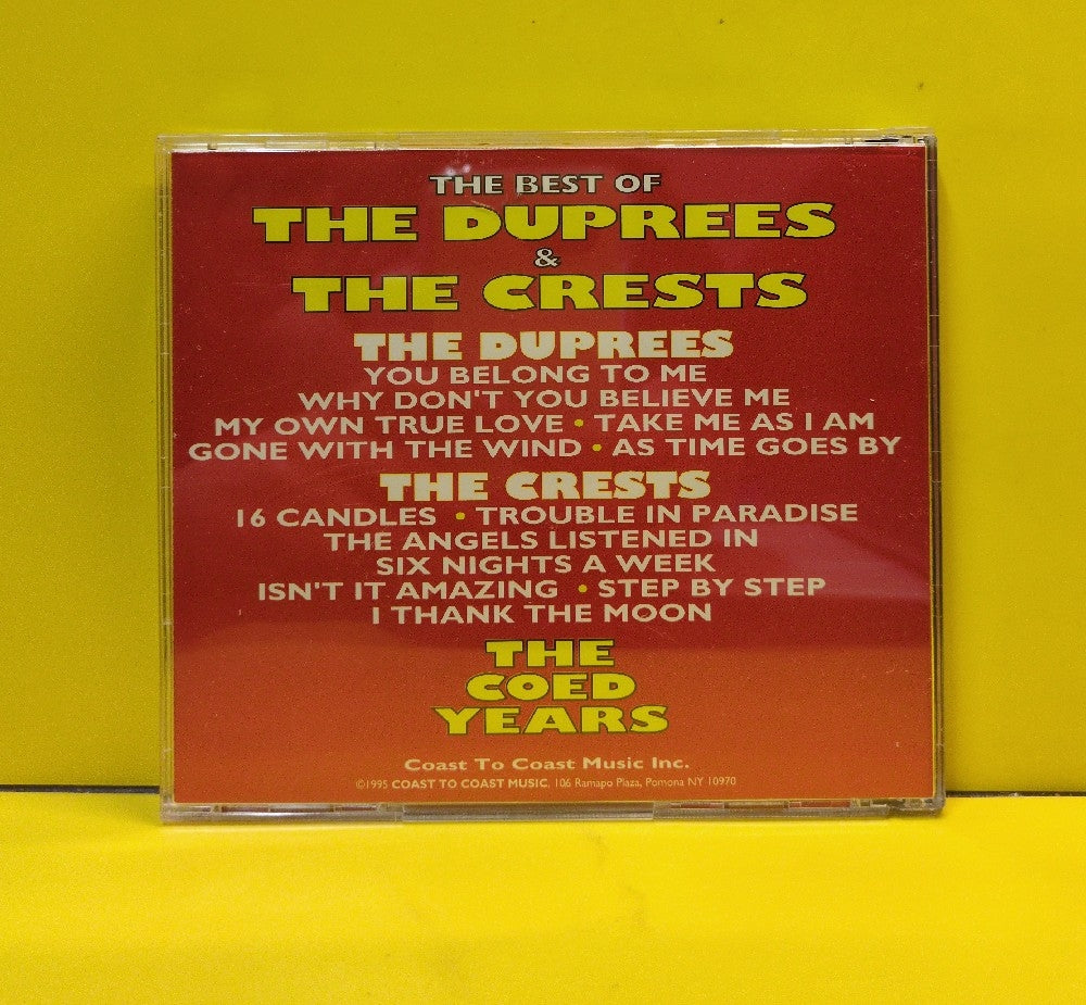 The Duprees, The Crests - The Best Of The Duprees & The Crests - The Coed Years - 1995 - CD-14474 - Used - EX - CDs