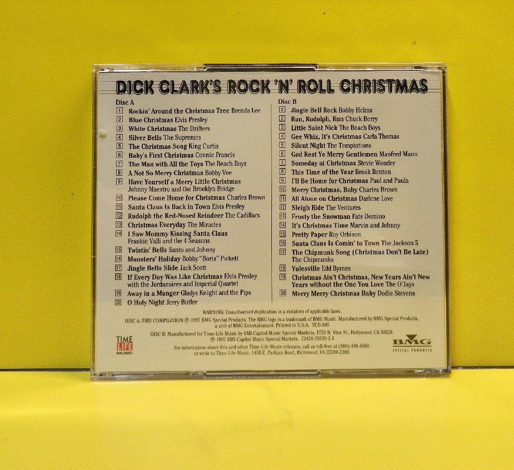 Various - Dick Clark's Rock 'N' Roll Christmas - 1997 - R129-02 - Used - EX - CDs - 2xCD - Remastered
