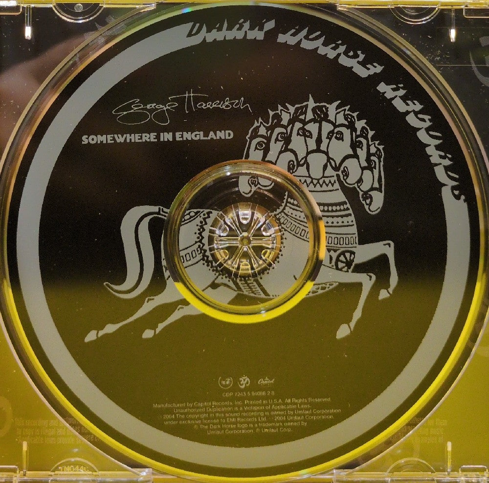 George Harrison - Somewhere In England - 2004 - CDP 7243 5 94088 2 8 - Used - EX - CDs