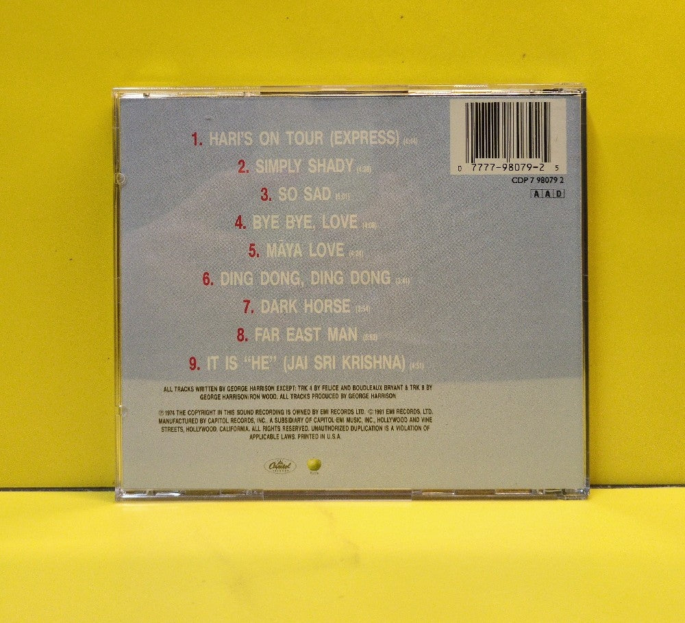 George Harrison - Dark Horse - 1992 - CDP 7 98079 2 - Used - EX - CDs - Reissue