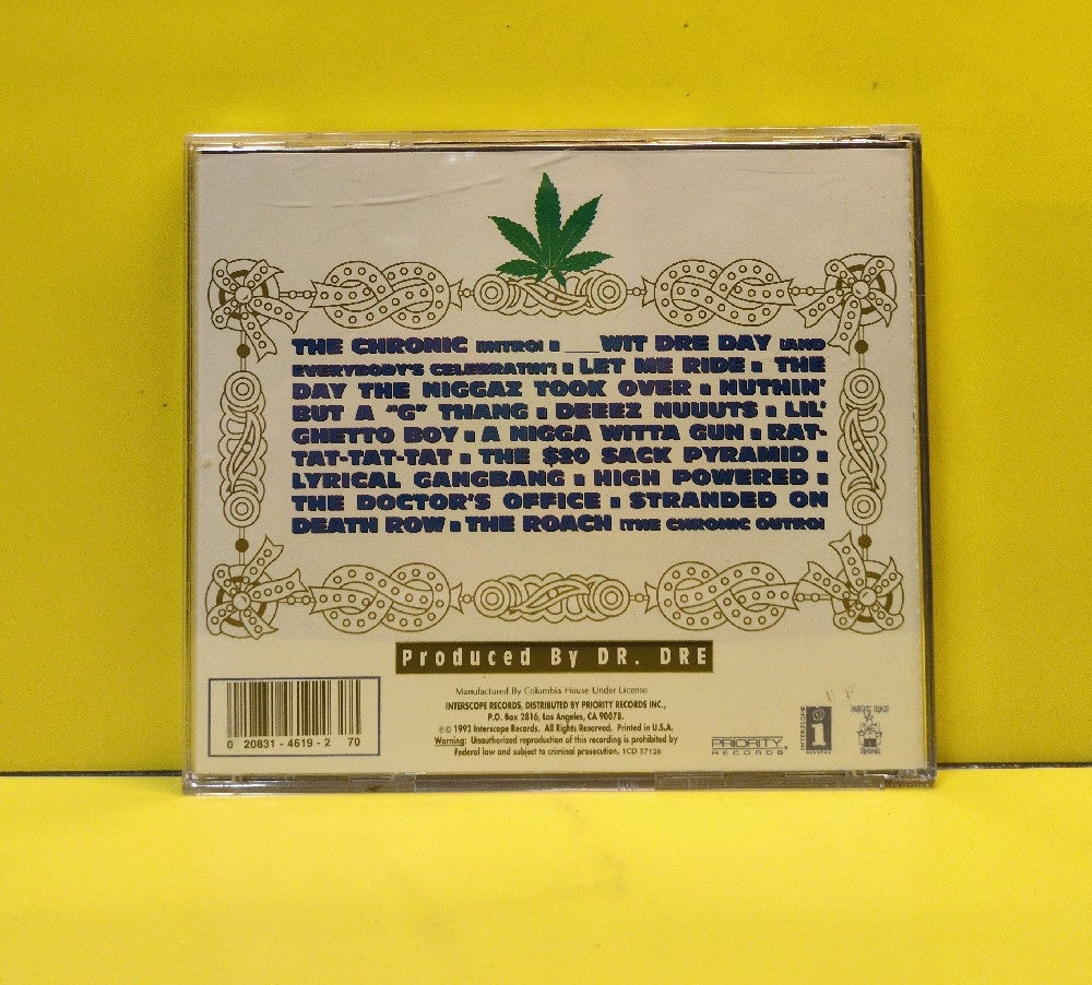 Dr. Dre - The Chronic - 1992 - 1CD 57128 - Used - EX - CDs