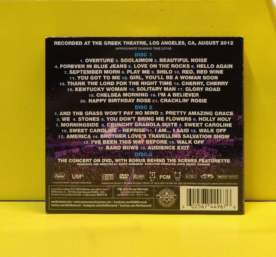 Neil Diamond - Hot August Night III - 2018 - B0028149-00 - Used - EX - CDs - 2xCD/1xDVD Set