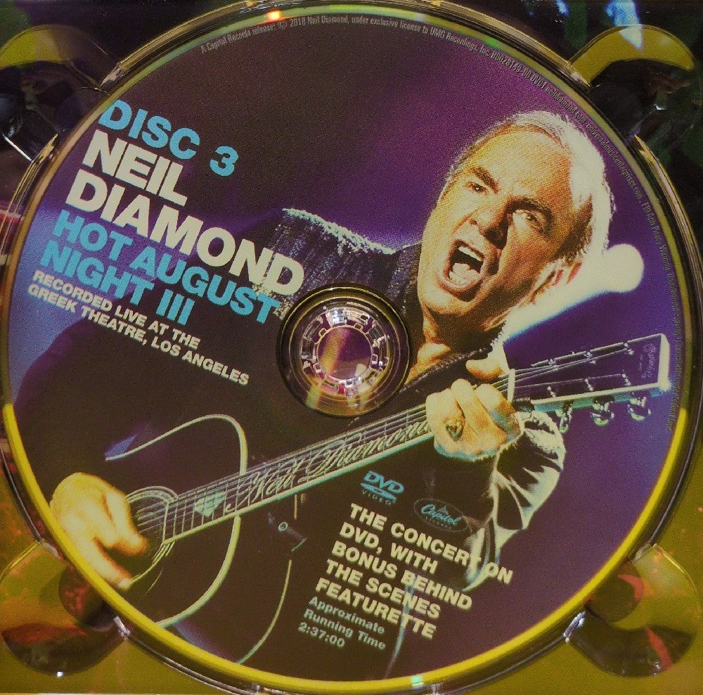 Neil Diamond - Hot August Night III - 2018 - B0028149-00 - Used - EX - CDs - 2xCD/1xDVD Set