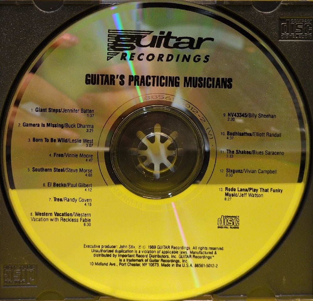 Various - Guitar's Practicing Musicians - 1989 - 88561-5012-2 - Used - EX - CDs