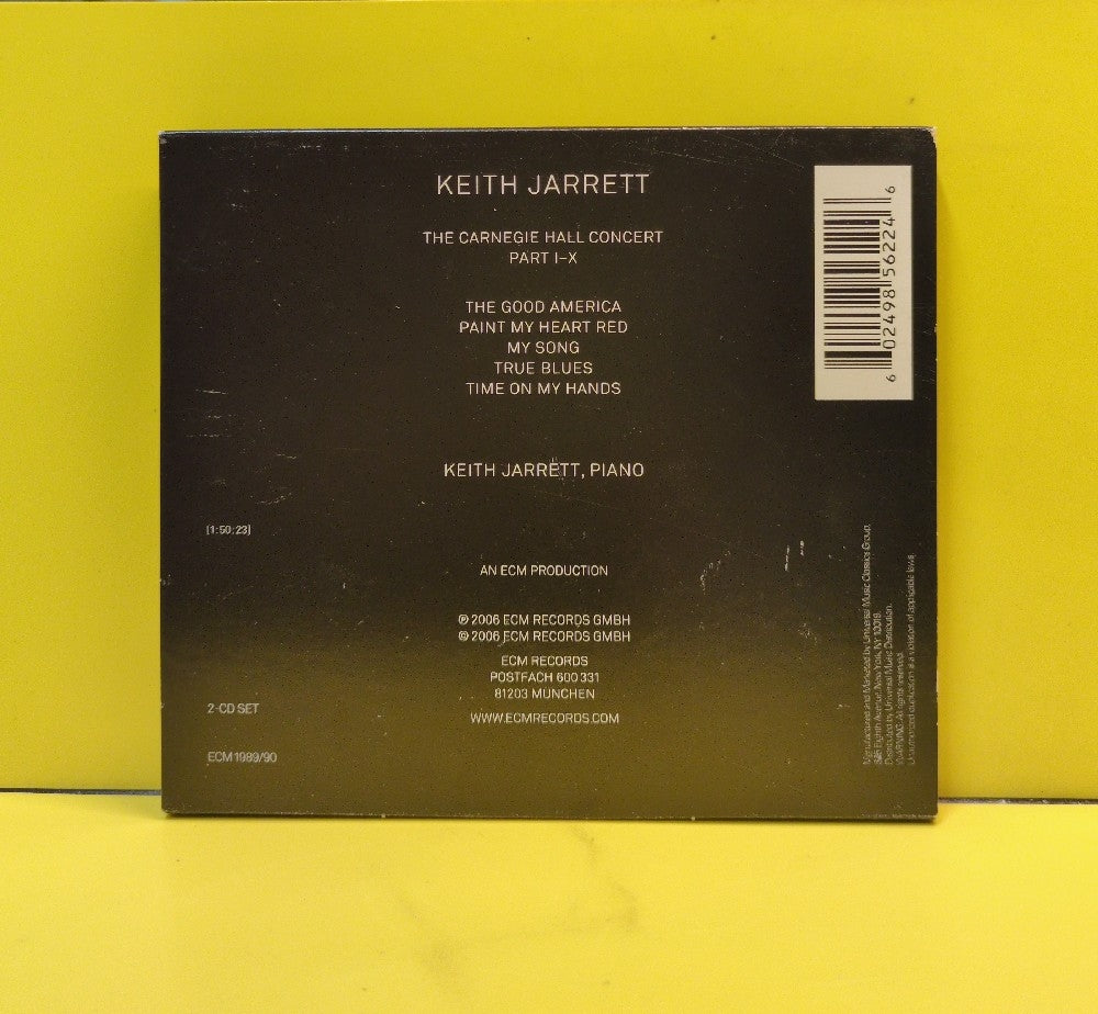 Keith Jarrett - The Carnegie Hall Concert - 2006 - ECM 1989/90 - Used - EX - CDs - 2xCD
