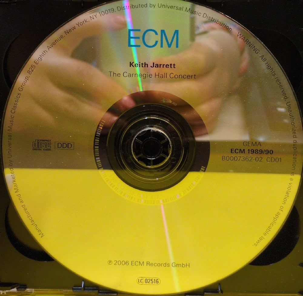 Keith Jarrett - The Carnegie Hall Concert - 2006 - ECM 1989/90 - Used - EX - CDs - 2xCD