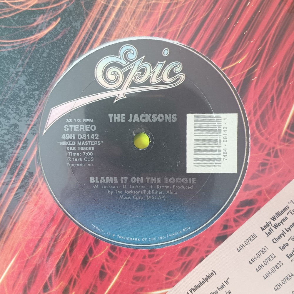 The Jacksons - Heartbreak Hotel / Blame It On The Boogie 12" - 1989 - 49H 08142 - Used - EX - Vinyl