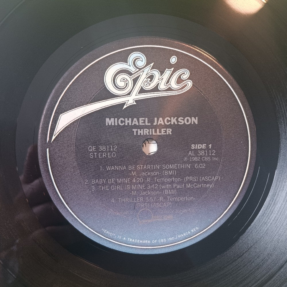 Michael Jackson - Thriller OG NO CO-PRODUCER CREDIT W. Extras - 1982 - QE 38112 - Used - EX - Vinyl