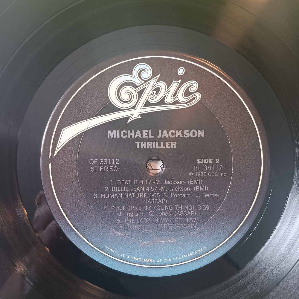 Michael Jackson - Thriller OG NO CO-PRODUCER CREDIT W. Extras - 1982 - QE 38112 - Used - EX - Vinyl