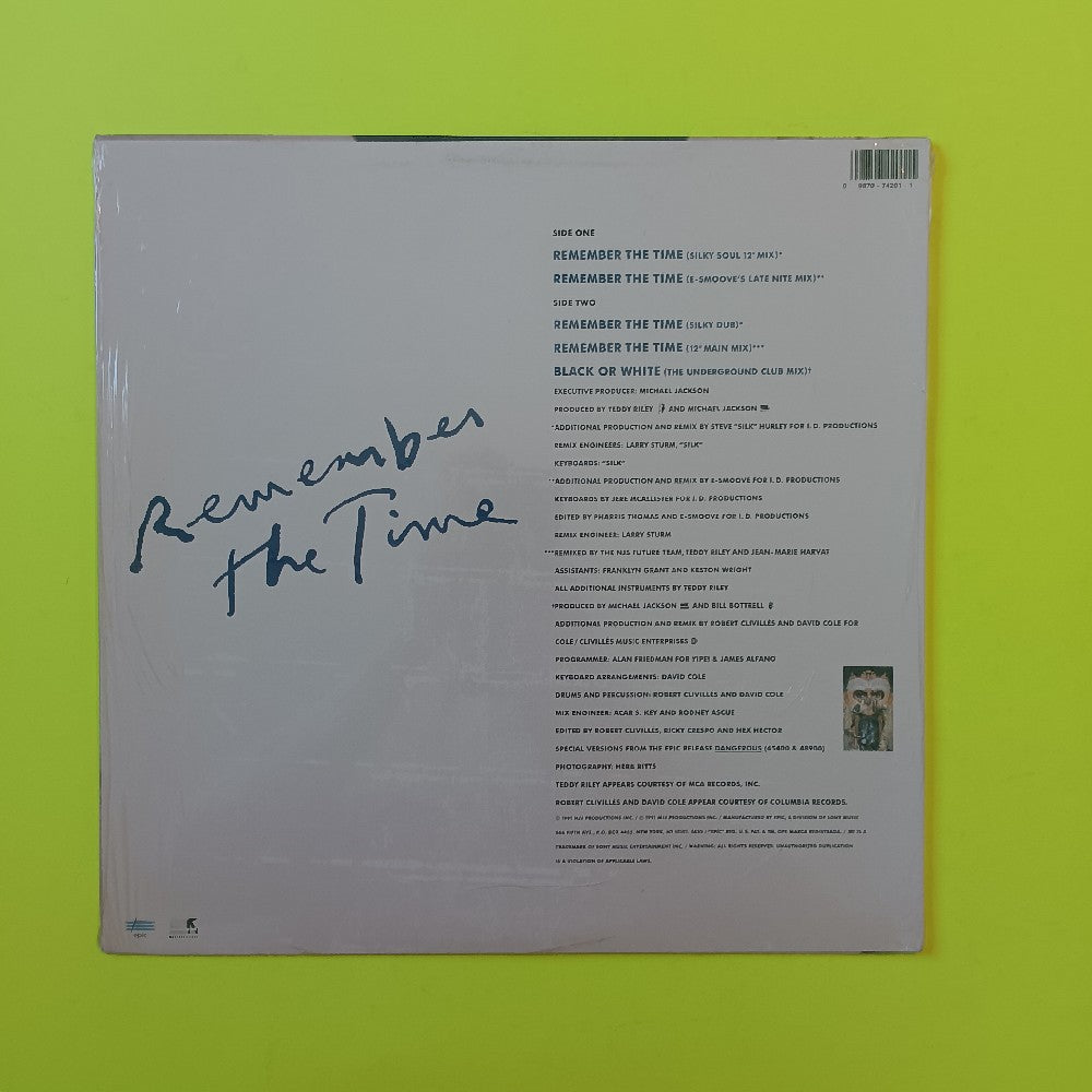 Michael Jackson - Remember The Time 12" SHRINK & HYPE - 1992 - 49 74201 - Used - VG++ - Vinyl