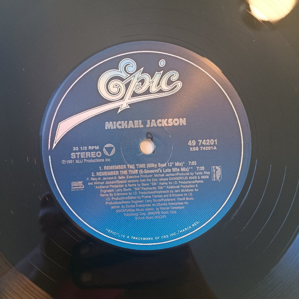 Michael Jackson - Remember The Time 12" SHRINK & HYPE - 1992 - 49 74201 - Used - VG++ - Vinyl