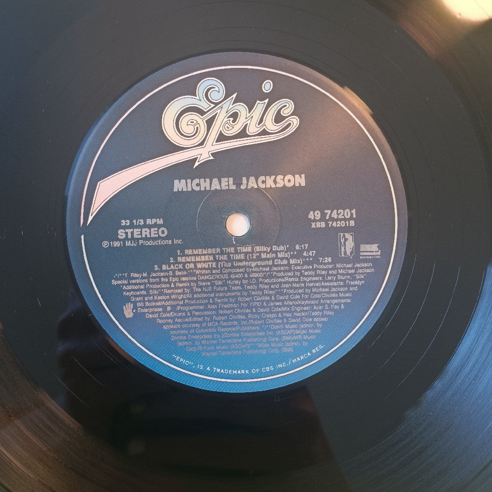 Michael Jackson - Remember The Time 12" SHRINK & HYPE - 1992 - 49 74201 - Used - VG++ - Vinyl