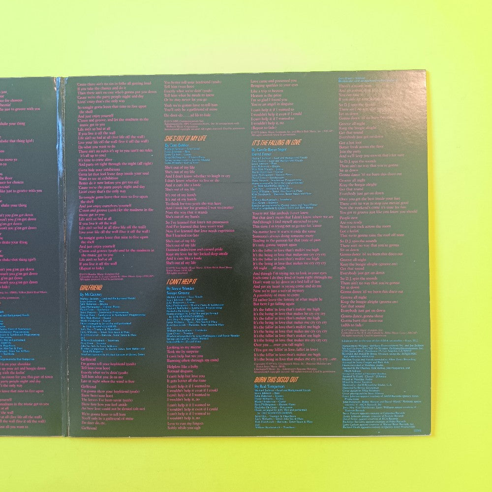 Michael Jackson - Off The Wall OG - 1979 - FE 35745 - Used - VG+ - Vinyl
