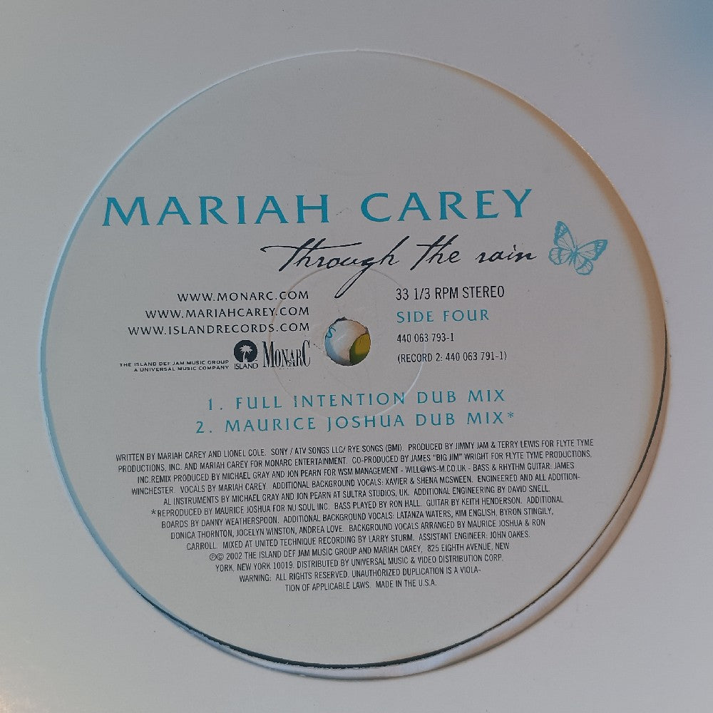 Mariah Carey - Through The Rain 2x 12" - 2002 - 440 063 793-1 - Used - VG++ - Vinyl