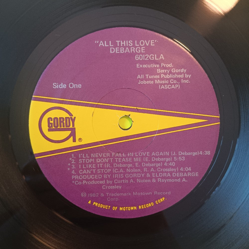 DeBarge - All This Love OG - 1982 - 6012GL - Used - VG++ - Vinyl