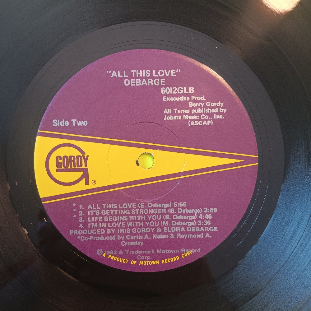 DeBarge - All This Love OG - 1982 - 6012GL - Used - VG++ - Vinyl