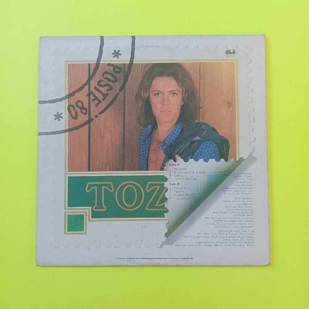 Umberto Tozzi - Tozzi ITALY - 1980 - CGD 20207 - Used - VG+ - Vinyl