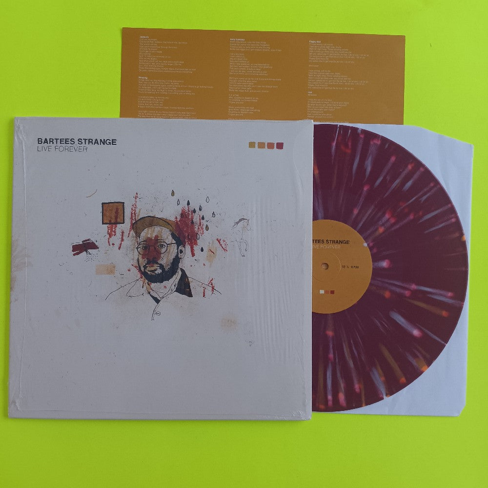 Bartees Strange - Live Forever RED W. BONE & ORANGE SPLATTER - 2020 - MM015 - Used - EX - Vinyl
