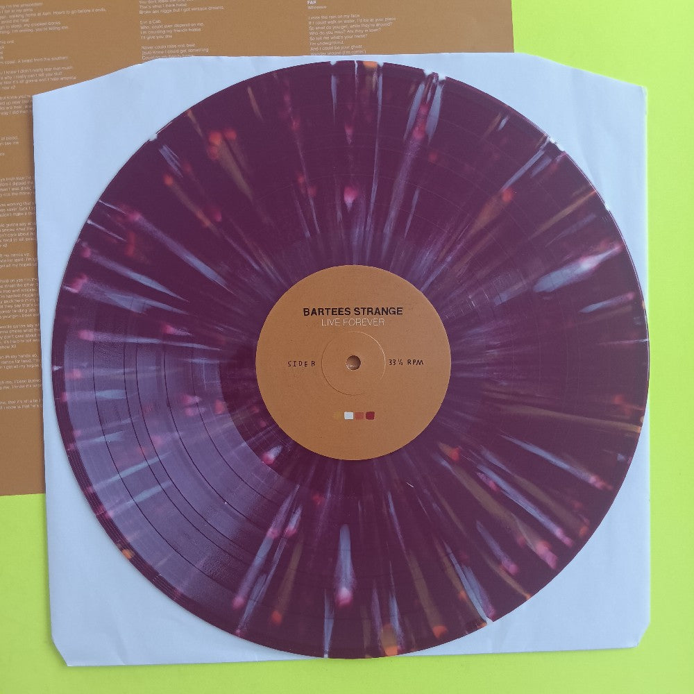 Bartees Strange - Live Forever RED W. BONE & ORANGE SPLATTER - 2020 - MM015 - Used - EX - Vinyl