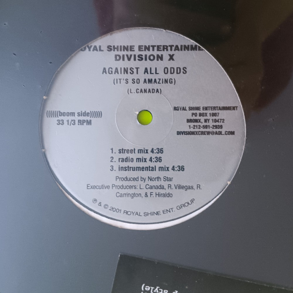 Division X - Against All Odds 12" - 2001 - 54888 - New - Sealed - Vinyl