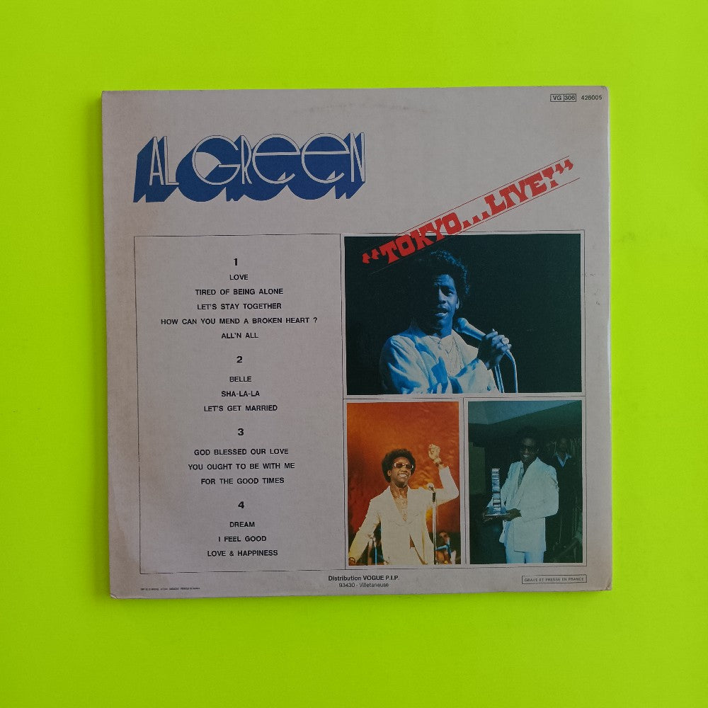 Al Green - Tokyo ... Live! 2LP FRANCE - 1981 - 426005 - Used - EX - Vinyl