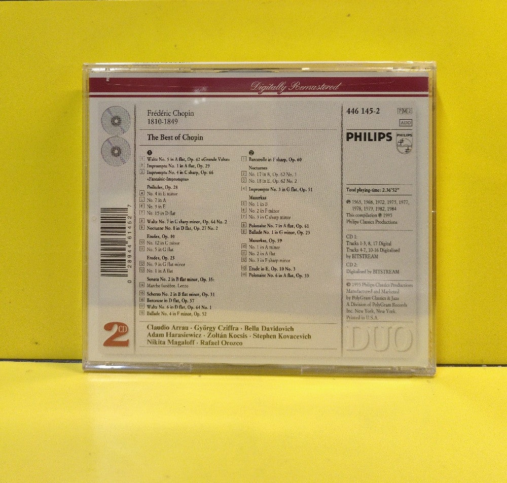 Chopin - The Best Of Chopin - 1995 - 446 145-2 - New - Sealed - CDs - 2xCD