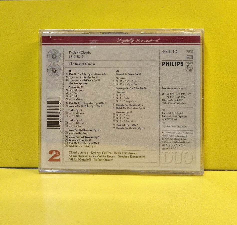 Chopin - The Best Of Chopin - 1995 - 446 145-2 - New - Sealed - CDs - 2xCD