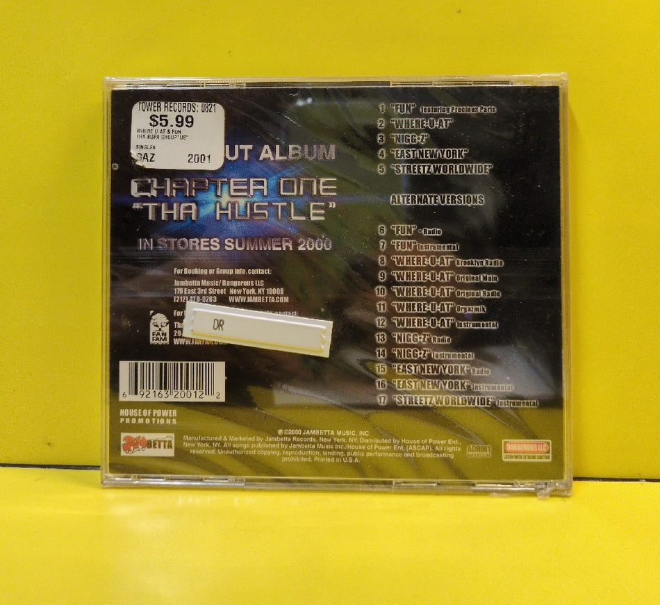 US - Fun / Where-U-At - 2000 - JAMBETTA 2001 - New - Sealed - CDs