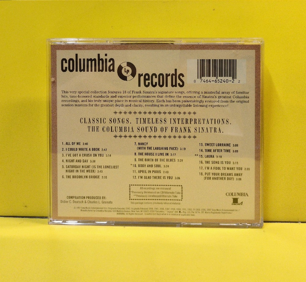 Frank Sinatra - Sinatra Sings His Greatest Hits - CK 65240 - New - EX - CDs