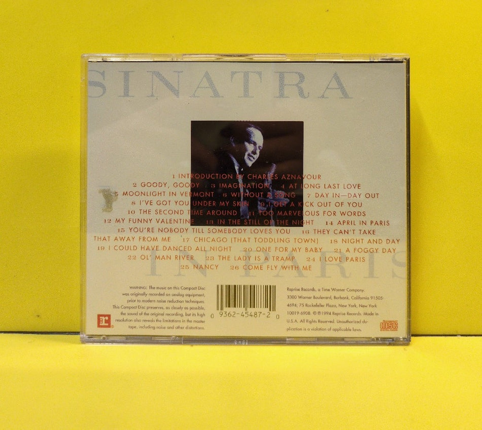 Frank Sinatra And Sextet - Sinatra Live In Paris - 1994 - 9 45487-2 - Used - EX - CDs