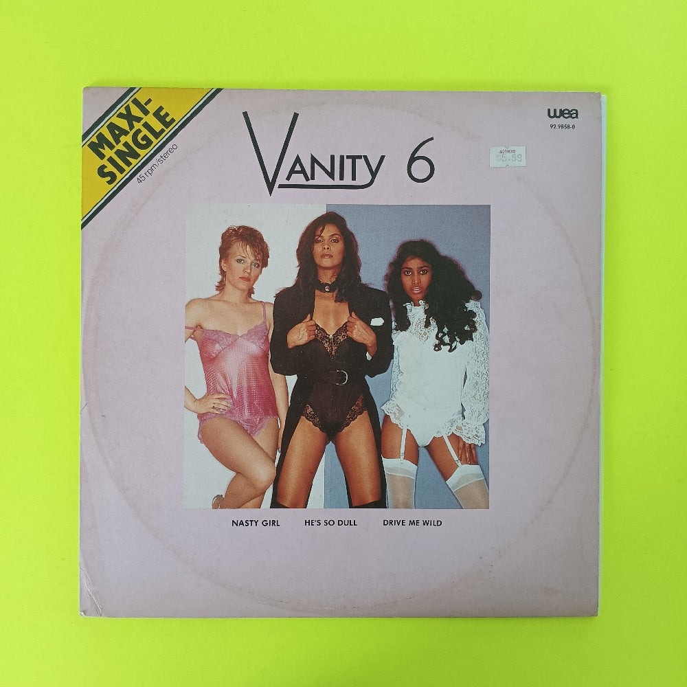 Vanity 6 - Nasty Girl / He's So Dull / Drive Me Wild HOLLAND 12" - 92.9858-0 - Used - VG++ - Vinyl